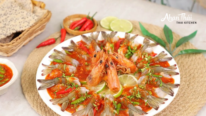 tôm sống sốt thái