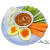 Rau luộc chấm mắm Kapi