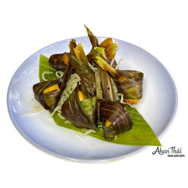 Gà cuộn lá dứa