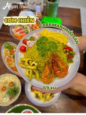 Cari xanh hải sản